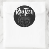 Technische termen radiologie in schedel Rad Tech Ronde Sticker (Tas)