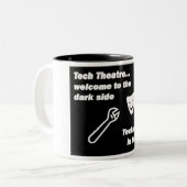 Technische theater tweekleurige koffiemok (Voorkant links)