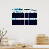 Technische werknemer van de maand display voor 4x6 poster (Keuken)