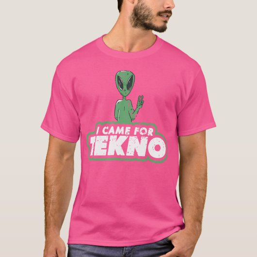 Techno Alien Gezegden Edm Raving T-shirt (Voorkant)