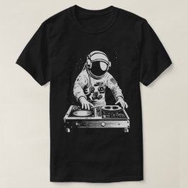 Techno Astronaut DJ Disco Electronic EDM Music T-shirt