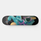 Techno Astronaut Illustration Persoonlijk Skateboard (Horizontaal)