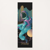 Techno Astronaut Illustration Yogamat (Voorkant)