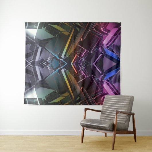 Techno Babble Wandkleed (In Situ (horizontaal))