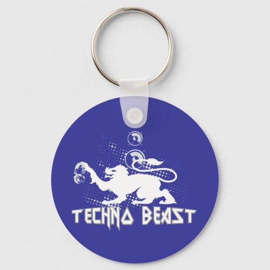 Techno Beast Sleutelhanger (Voorkant)