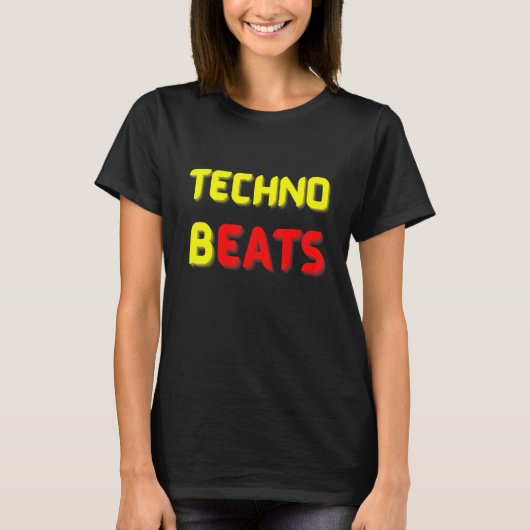 TECHNO BEATS B EATS FOR Electronic Music Fans T-shirt (Voorkant)