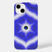TECHNO BLUE STAR SAPPHIRE GEMSTONE Case-Mate iPhone CASE (Achterkant)