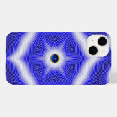 TECHNO BLUE STAR SAPPHIRE GEMSTONE Case-Mate iPhone CASE (Achterkant (horizontaal))