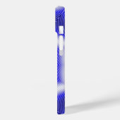 TECHNO BLUE STAR SAPPHIRE GEMSTONE Case-Mate iPhone CASE (Achterkant / Links)