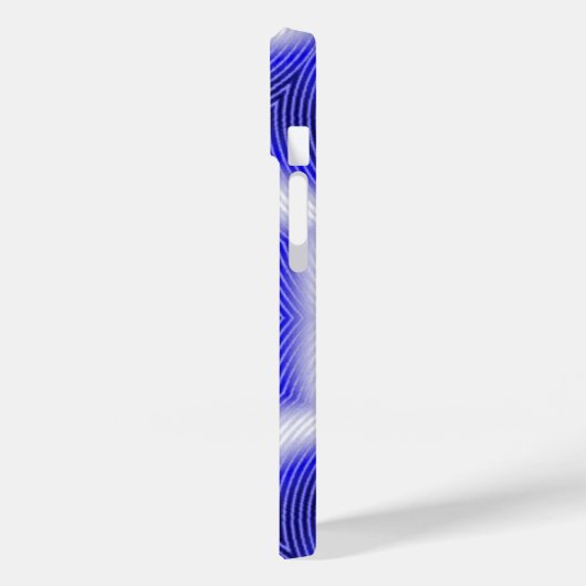 TECHNO BLUE STAR SAPPHIRE GEMSTONE Case-Mate iPhone CASE (Achterkant / Links)