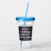 Techno Boeket  Acryl Drinkbeker (Achterkant)