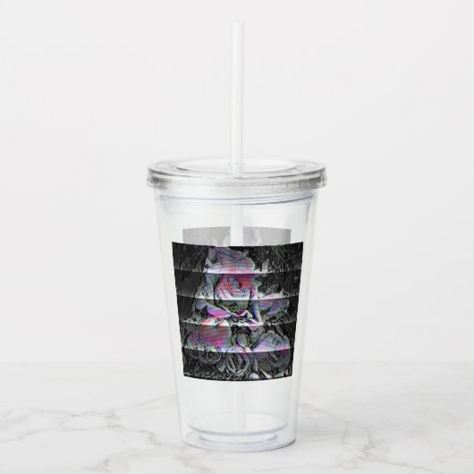 Techno Boeket Acryl Tumbler Drinkbeker (Voorkant)