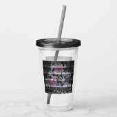 Techno Boeket Acryl Tumbler Drinkbeker (Achterkant)