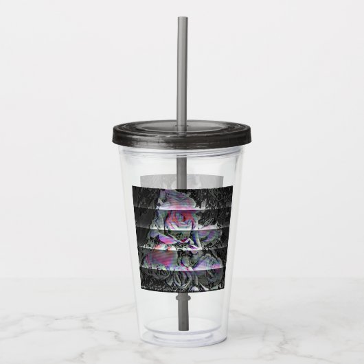 Techno Boeket Acryl Tumbler Drinkbeker (Voorkant)