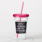 Techno Boeket Acryl Tumbler Drinkbeker (Achterkant)