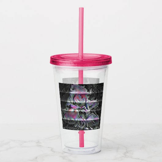 Techno Boeket Acryl Tumbler Drinkbeker (Voorkant)