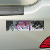Techno Boeket Bumpersticker (Op auto)