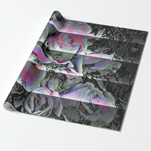 Techno Boeket Cadeaupapier (Uitgerold)