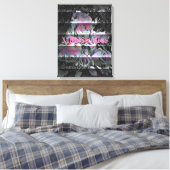 Techno Boeket Canvasprint Canvas Afdruk (Insitu (Slaapkamer))