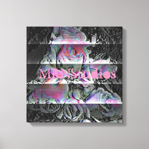 Techno Boeket Canvasprint Canvas Afdruk