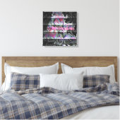 Techno Boeket Canvasprint Canvas Afdruk (Insitu (Slaapkamer))