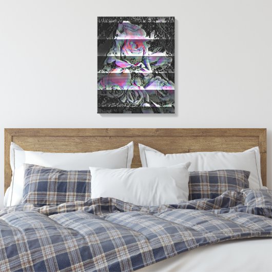 Techno Boeket Canvasprint Canvas Afdruk (Insitu (Slaapkamer))