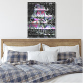 Techno Boeket Canvasprint Canvas Afdruk (Insitu (Slaapkamer))