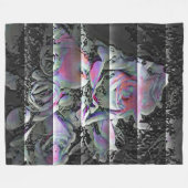 Techno Boeket  Fleece Deken (Voorkant (Horizontaal))