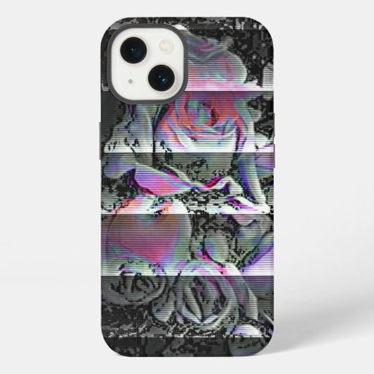 Techno Boeket iPhone Hoesje (Achterkant)