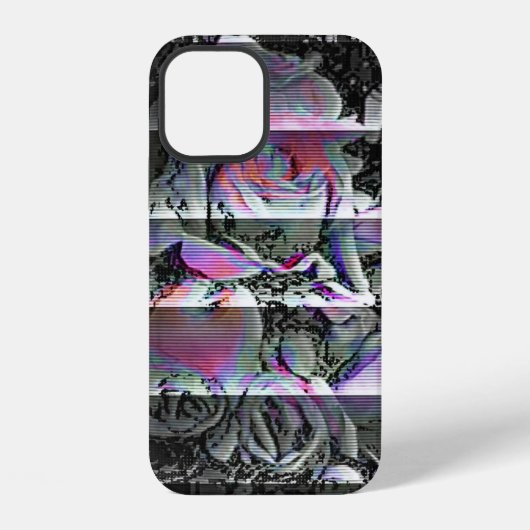 Techno Boeket iPhone Hoesje (Achterkant)