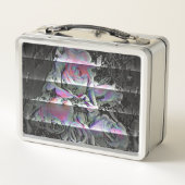 Techno Boeket  Metalen Lunchbox (Achterkant)
