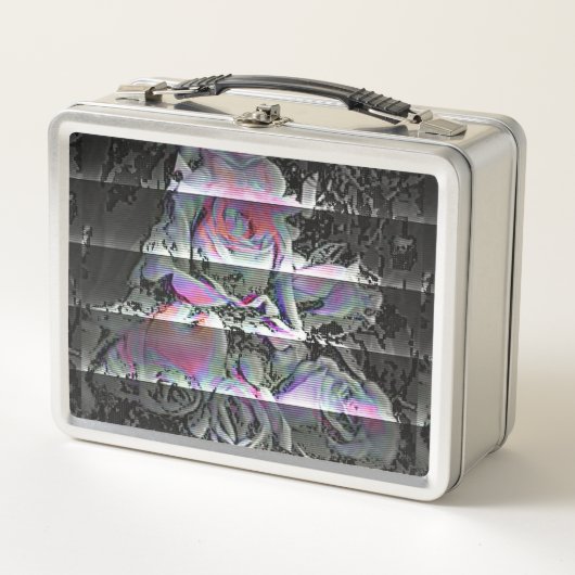 Techno Boeket  Metalen Lunchbox (Voorkant)