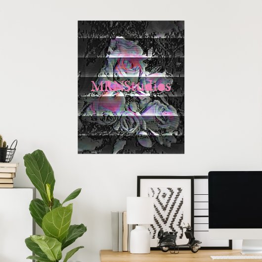Techno Boeket Poster (Thuiskantoor)