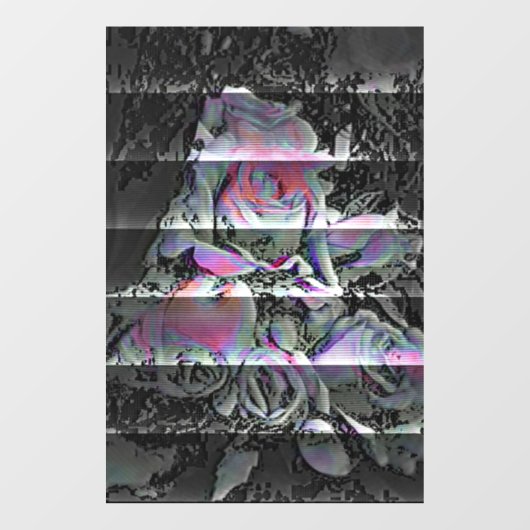 Techno Boeket Raam Sticker (Vel)