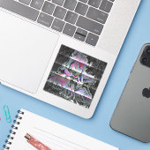 Techno Boeket Sticker (Laptop met iPhone)