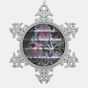 Techno Boeket Tin Sneeuwvlok Ornament