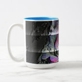 Techno Boeket Tweekleurige Koffiemok (Links)
