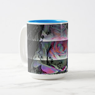 Techno Boeket   Tweekleurige Koffiemok