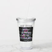 Techno Bouquet Acrylic Tumbler Acryl Drinkbeker (Achterkant)