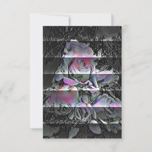 Techno Bouquet Bedankkaart (Voorkant)