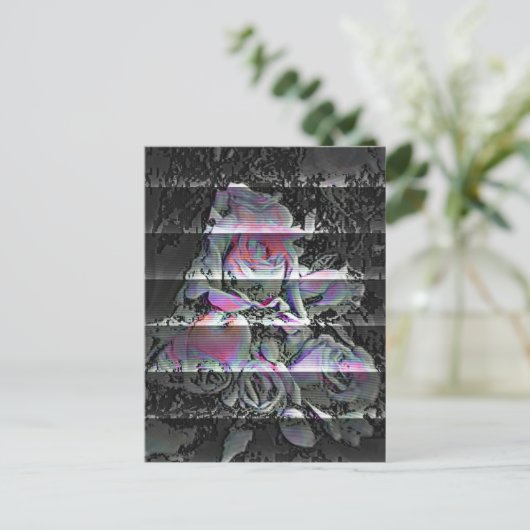 Techno Bouquet Briefkaart (Staand voorkant)