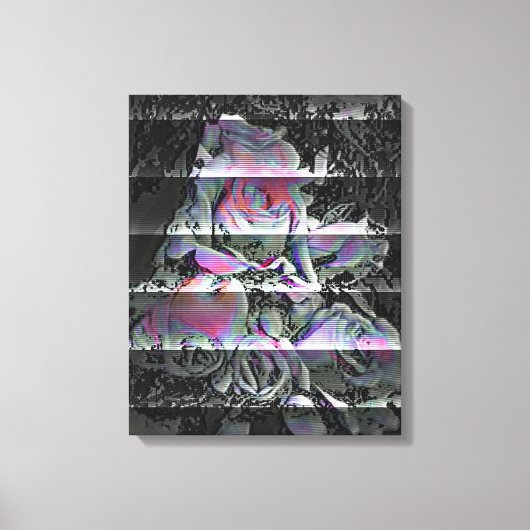 Techno Bouquet Canvas Print (Voorkant)
