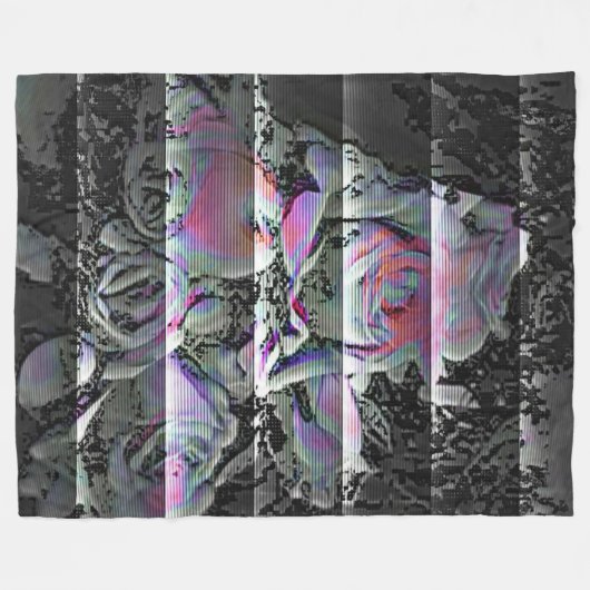 Techno Bouquet Fleece Blanket (Voorkant (Horizontaal))