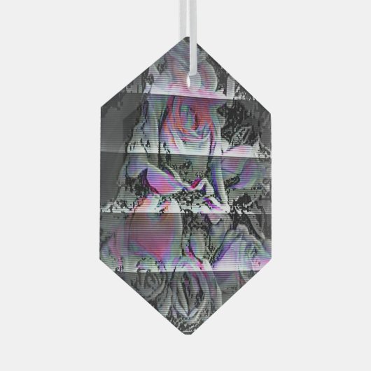 Techno Bouquet Glas Ornament (Voorkant Rechts)