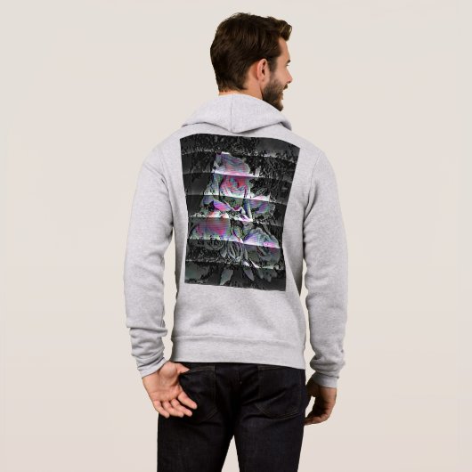 Techno Bouquet Hoodie (Achterkant volledig)
