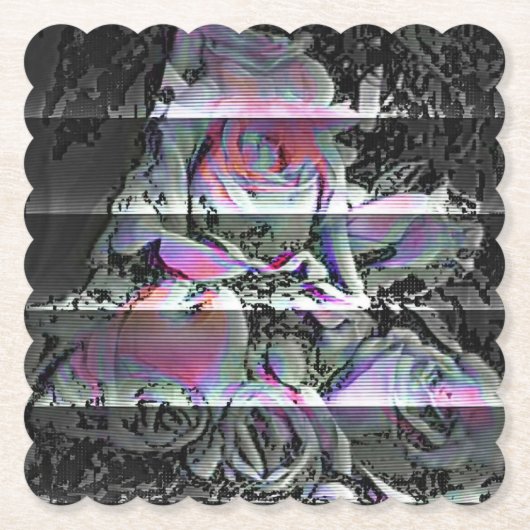 Techno Bouquet Kartonnen Onderzetters (Voorkant)