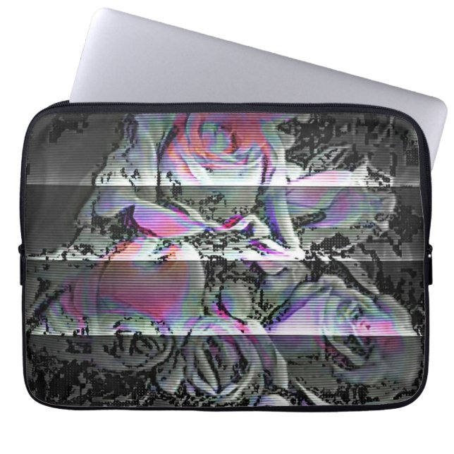 Techno Bouquet Laptop Sleeve (Voorkant)