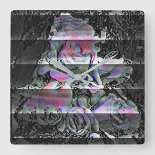 Techno Bouquet Large Clock Vierkante Klok