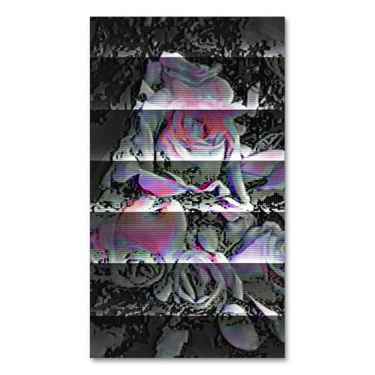 Techno Bouquet Magnetisch Visitekaartje (Voorkant Verticaal)