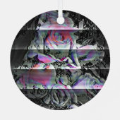 Techno Bouquet Metalen Ornament (Achterkant)